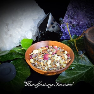 Handfasting Incense grain Wiccan Pagan Witchcraft hand blended spells herbs resins