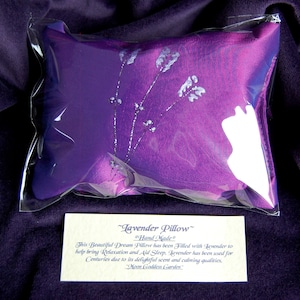 Scented Dream Herb Pillow to aid Sleep and bring Calm Witch Lavender Gift