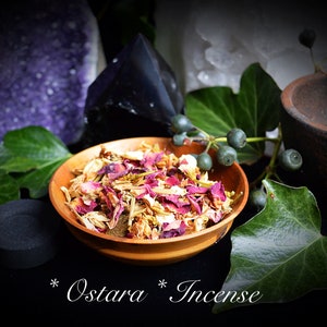 Ostara Incense grain Wiccan Pagan Witchcraft hand blended sabbat spells herbs resins second sight
