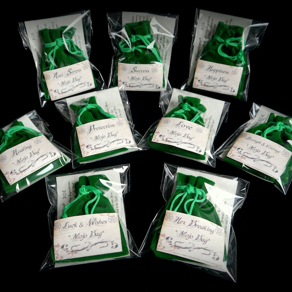 Witches Mojo Spell bag Gris Gris Herb Sachet Wicca Pagan Witchcraft