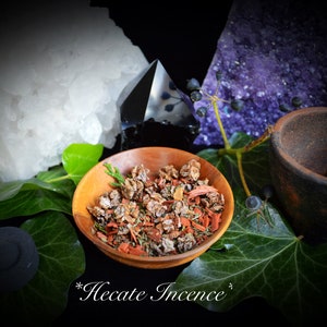 Hecate Goddess Incense grain Wiccan Pagan Witchcraft hand blended spells herbs resins