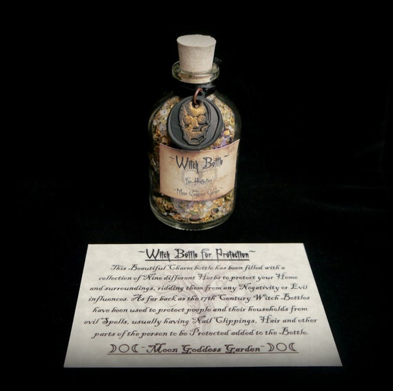 Witches Black Salt Potion Bottle With Cork Stopper Samhain Wicca Pagan  Spells 