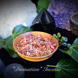 Divination Incense grain Wiccan Pagan Witchcraft hand blended spells herbs resins