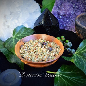 Protection Incense grain Wiccan Pagan Witchcraft hand blended spells herbs resins