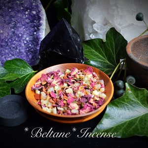 Beltane Incense grain Wiccan Pagan Witchcraft hand blended sabbat spells herbs resins second sight