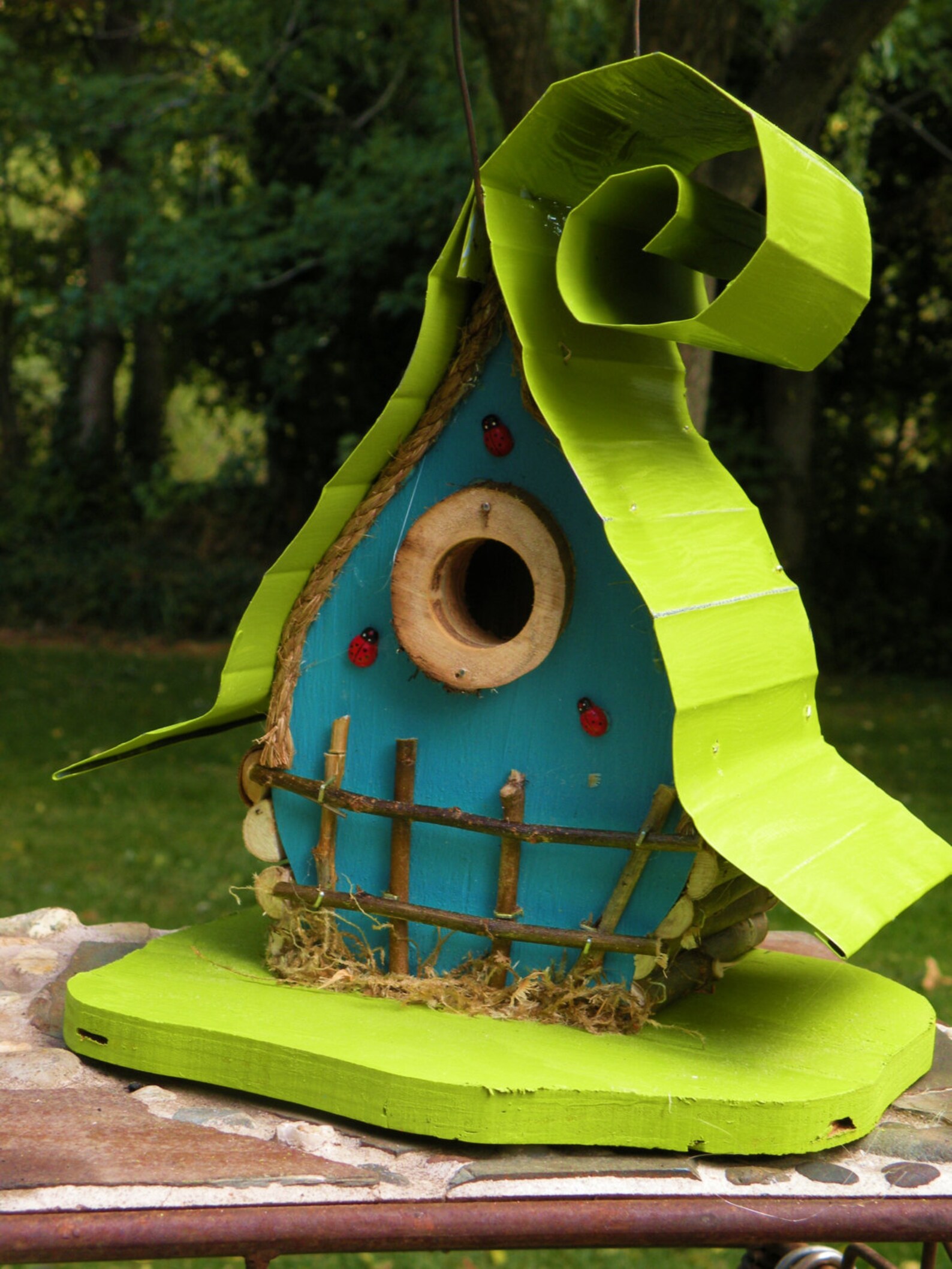 Bird House Birdhouse Custom Birdhouse Whimsical Birdhouse Etsy