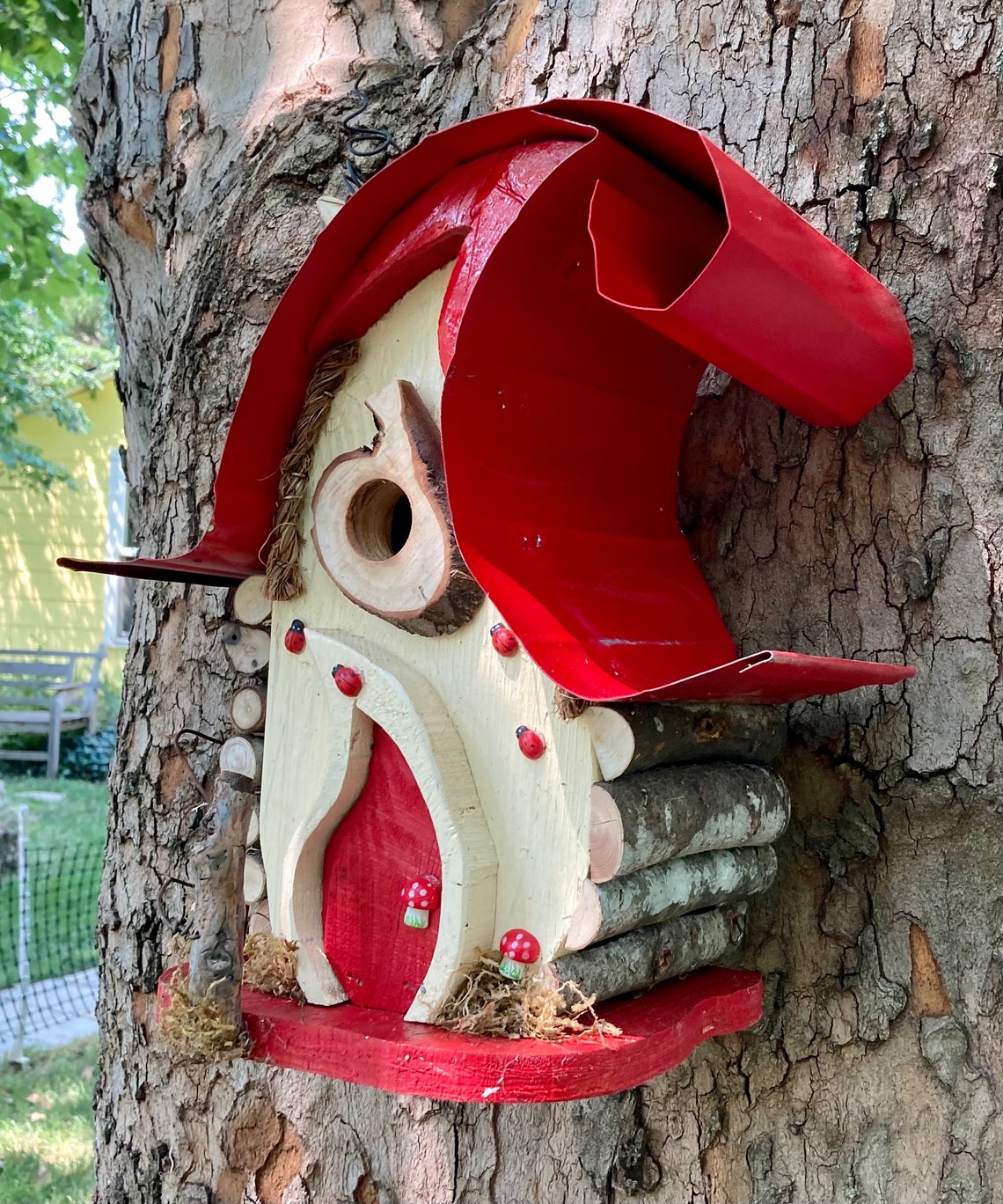 Birdhouse Unique Bird House Functional Paisley Palace in Etsy