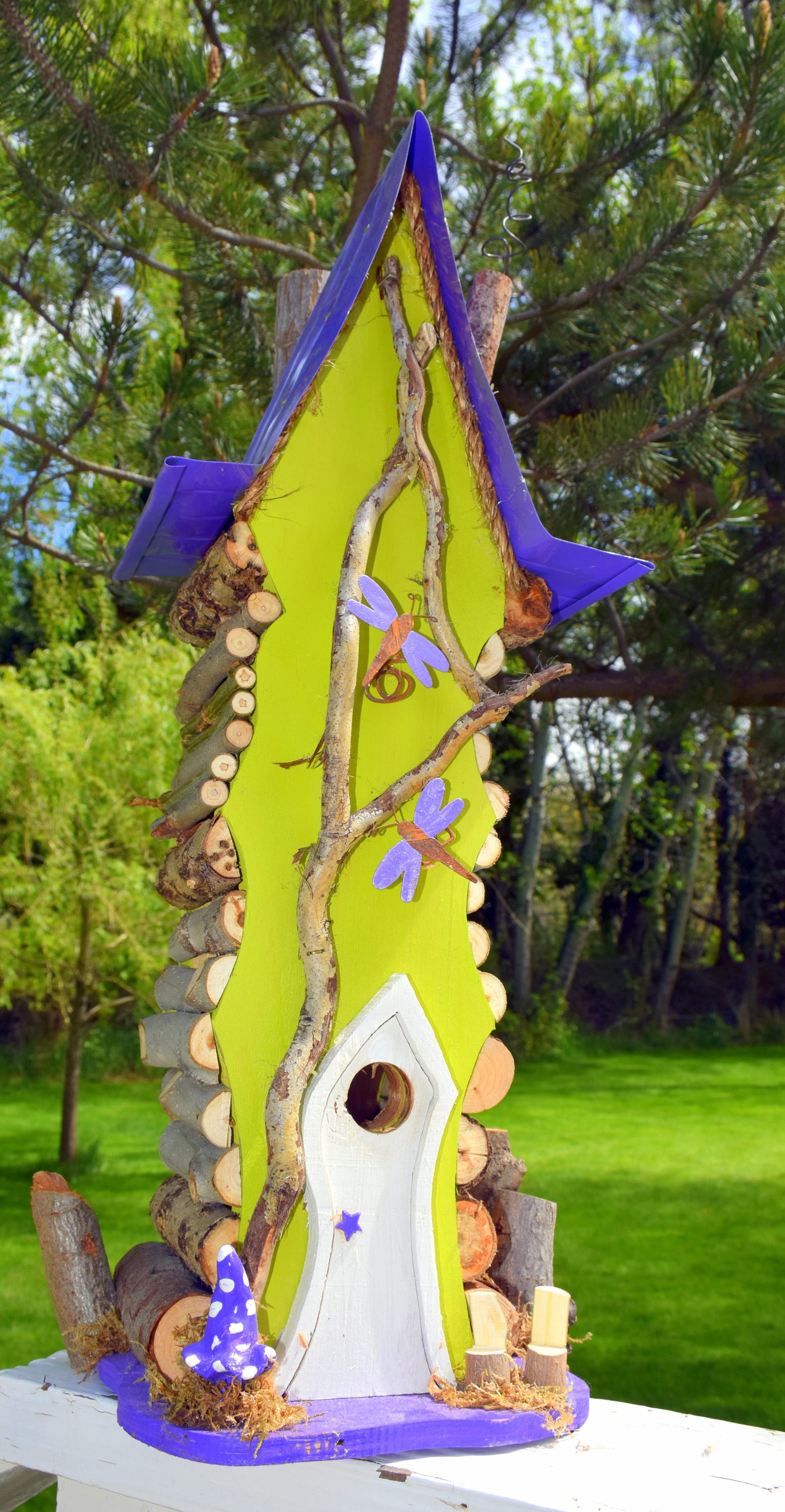 Bird House Extra Large Birdhouse Birdhouse Garden Art Etsy