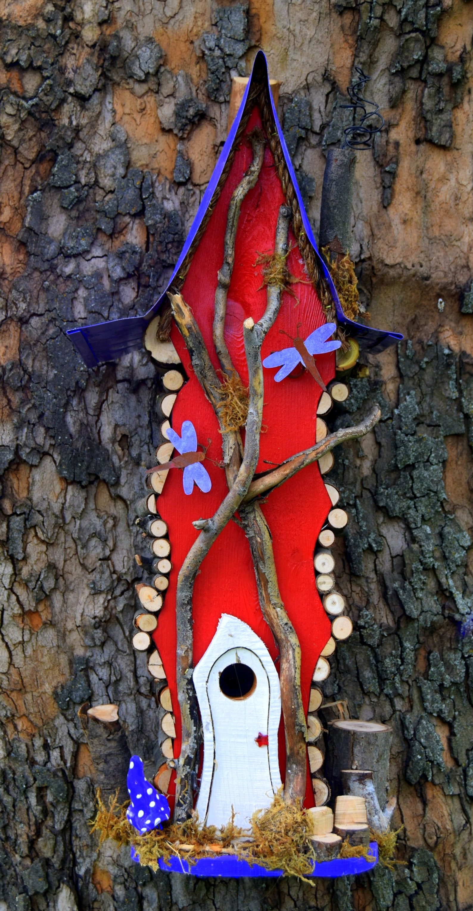 Bird House Extra Large Birdhouse Birdhouse Garden Art Etsy