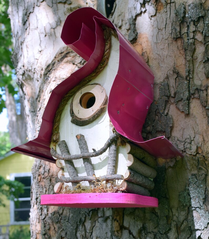 Bird House Birdhouse Curvy Lady Birdhouse Available in Color Etsy