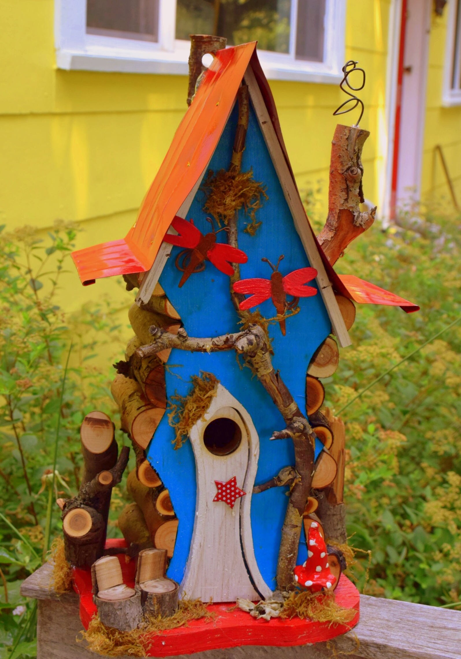 bird house Birdhouse in custom color options Woodland Etsy