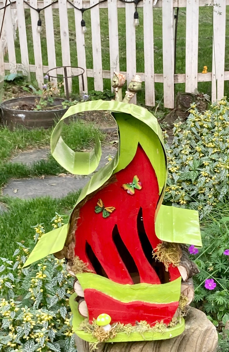 Butterfly House.butterfly Nesting Box Curvy Lady Butterfly Etsy