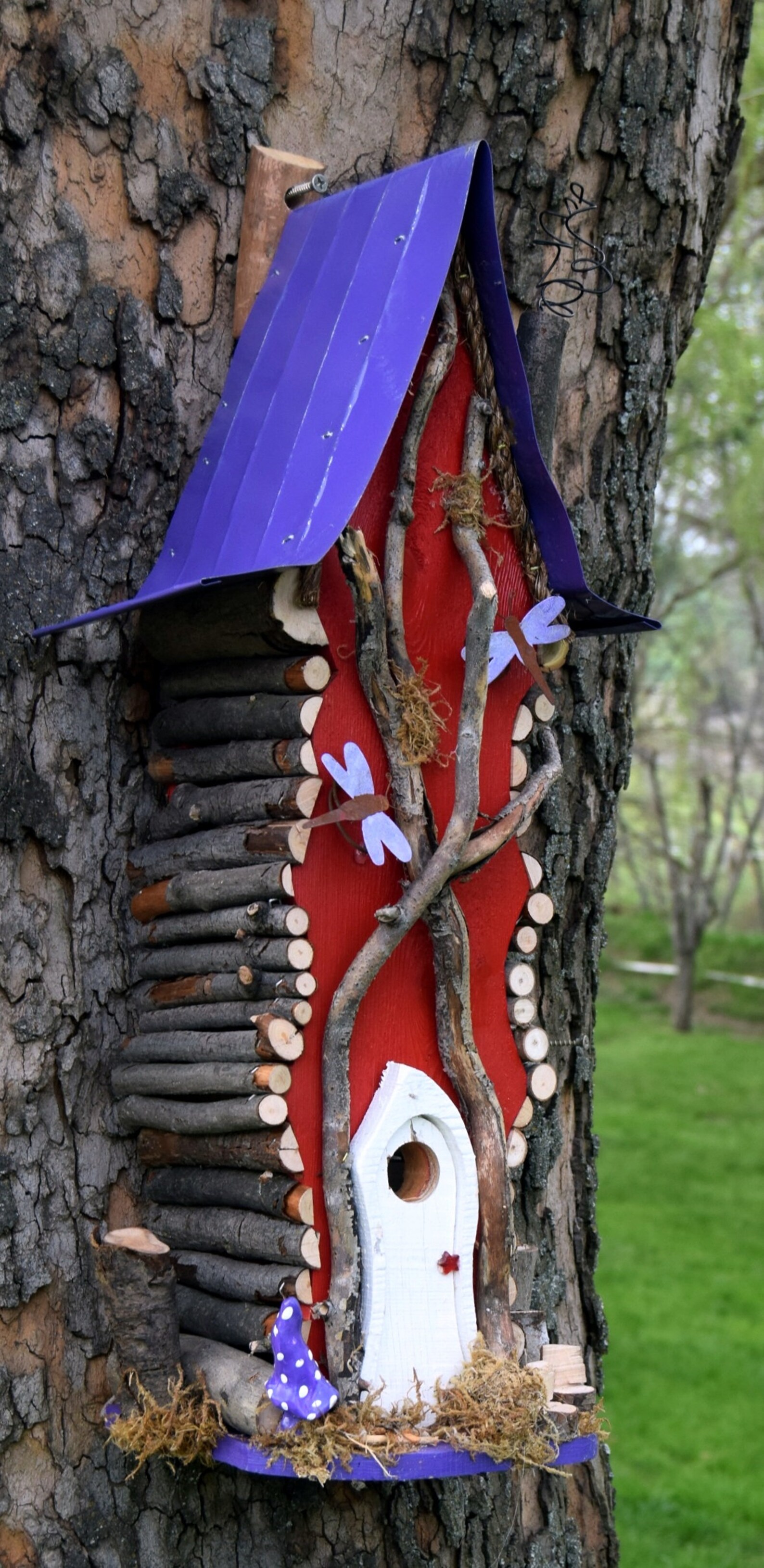 Bird House Extra Large Birdhouse Birdhouse Garden Art Etsy