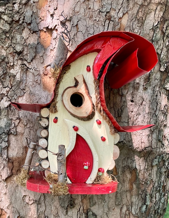 Birdhouse Unique Bird House Functional Paisley Palace in Etsy