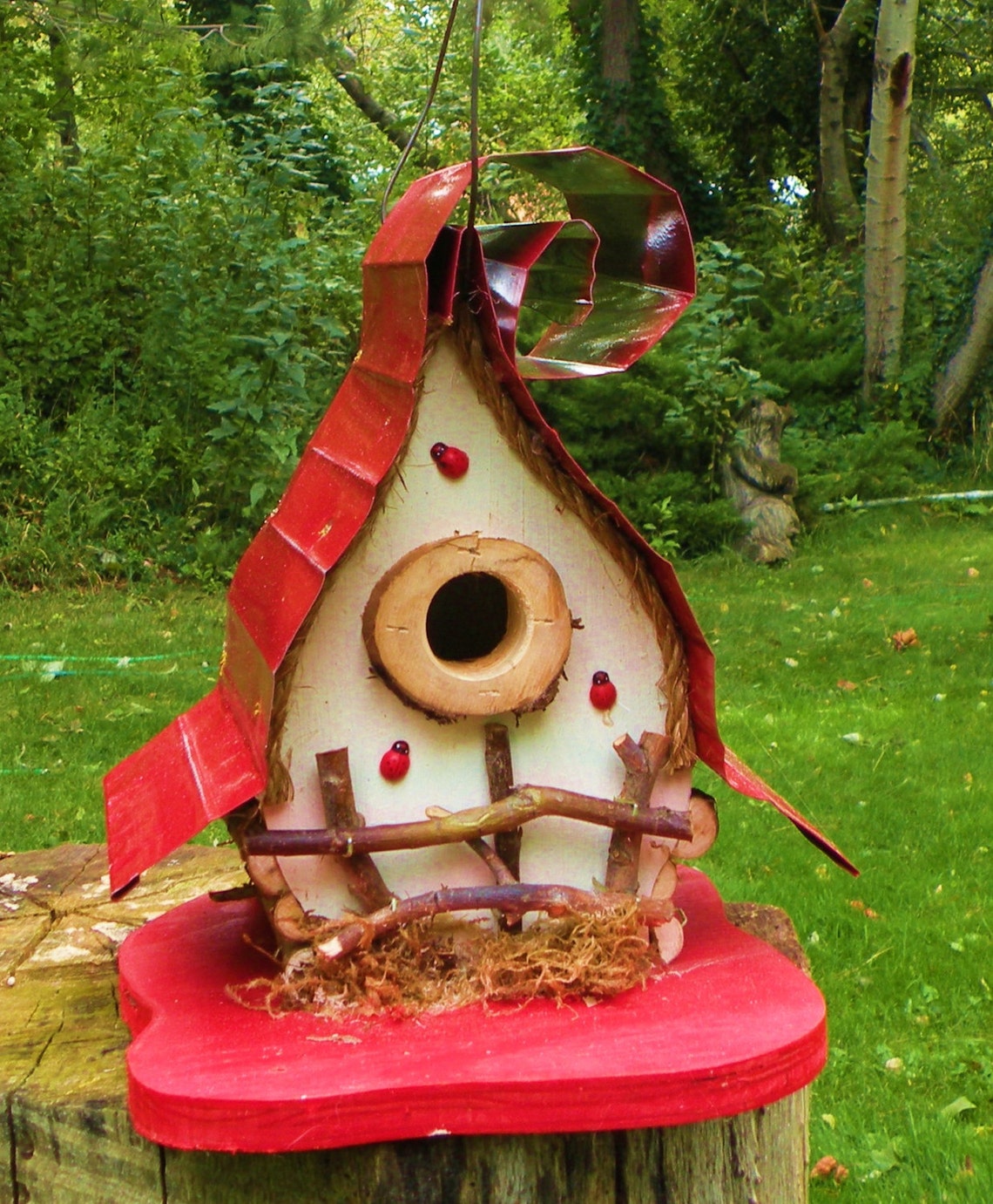Bird House Birdhouse Custom Birdhouse Whimsical Birdhouse Etsy