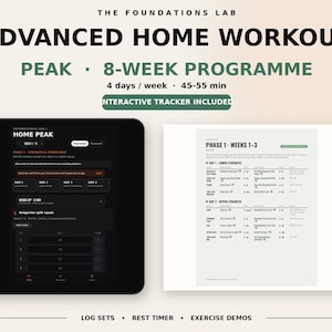 Fortgeschrittenes Heimtrainingsprogramm – 8 Wochen Kraft- und Konditionstraining