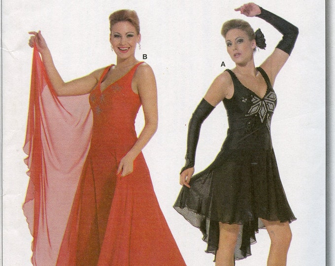 Ballroom Dancing Dress Sewing Pattern Burda 7879 Size 10 12 14 16 18 20