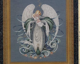Angel of the Sea - Victorian Angel Cross stitch Pattern by Lavender & Lace, designed by Marilyn Leavitt-Imblum