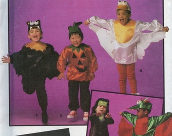 Easy Boys Costume Pattern Duck, Pumpkin, Frankenstein, Bat, Dragon Costume Sewing Pattern - Taglia 3, 4, 5, 6, 7, 8 Semplicità 8579 UNCUT