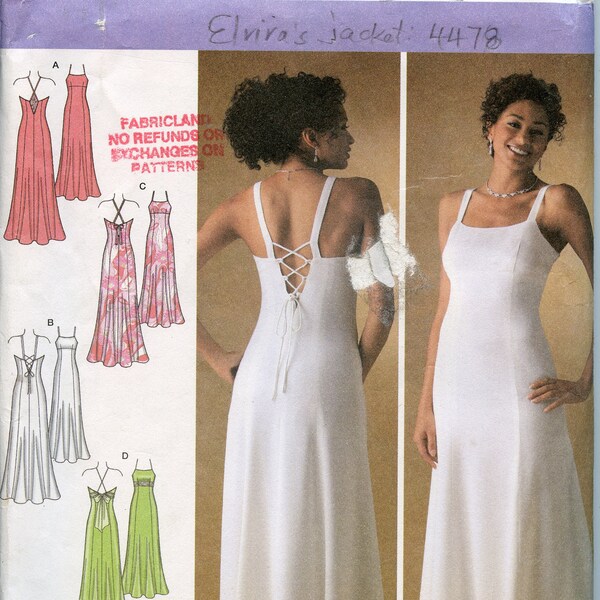 Lace up Back Dress Pattern Etsy