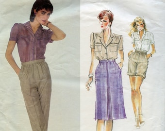 Vogue 7067 Misses/' Jacket Top Skirt and Pants Sewing Pattern