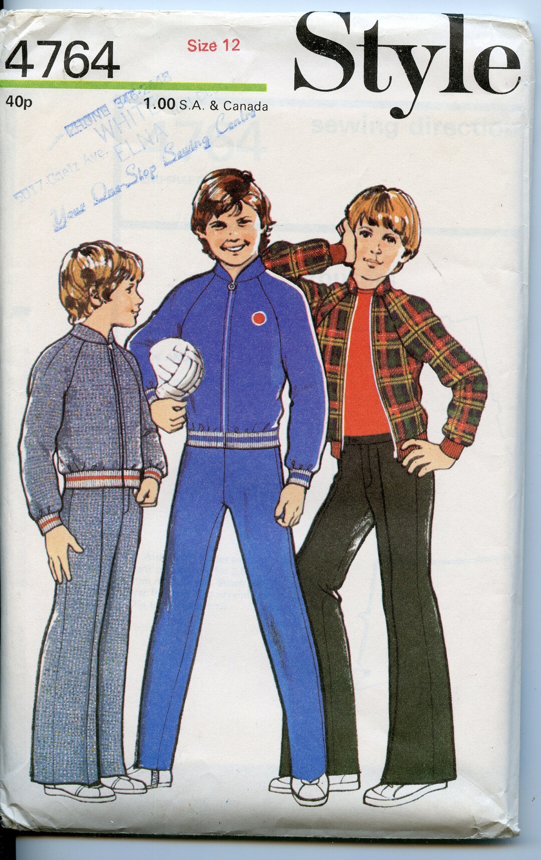 Boys Track Suit Sewing Pattern Zip up Boys Jacket Pattern, Boys