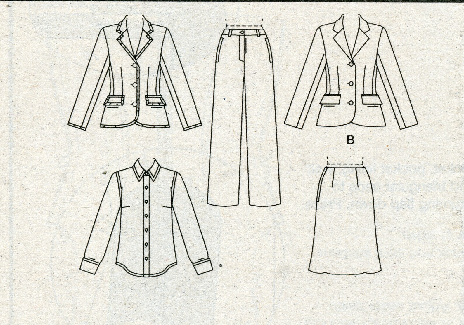 Vogue Couture Women's Suit Sewing Pattern Seperates Etsy