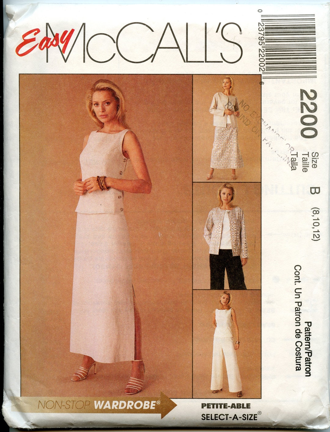 Woman s Two Piece Dress Sewing Pattern Wardrobe Pattern Etsy