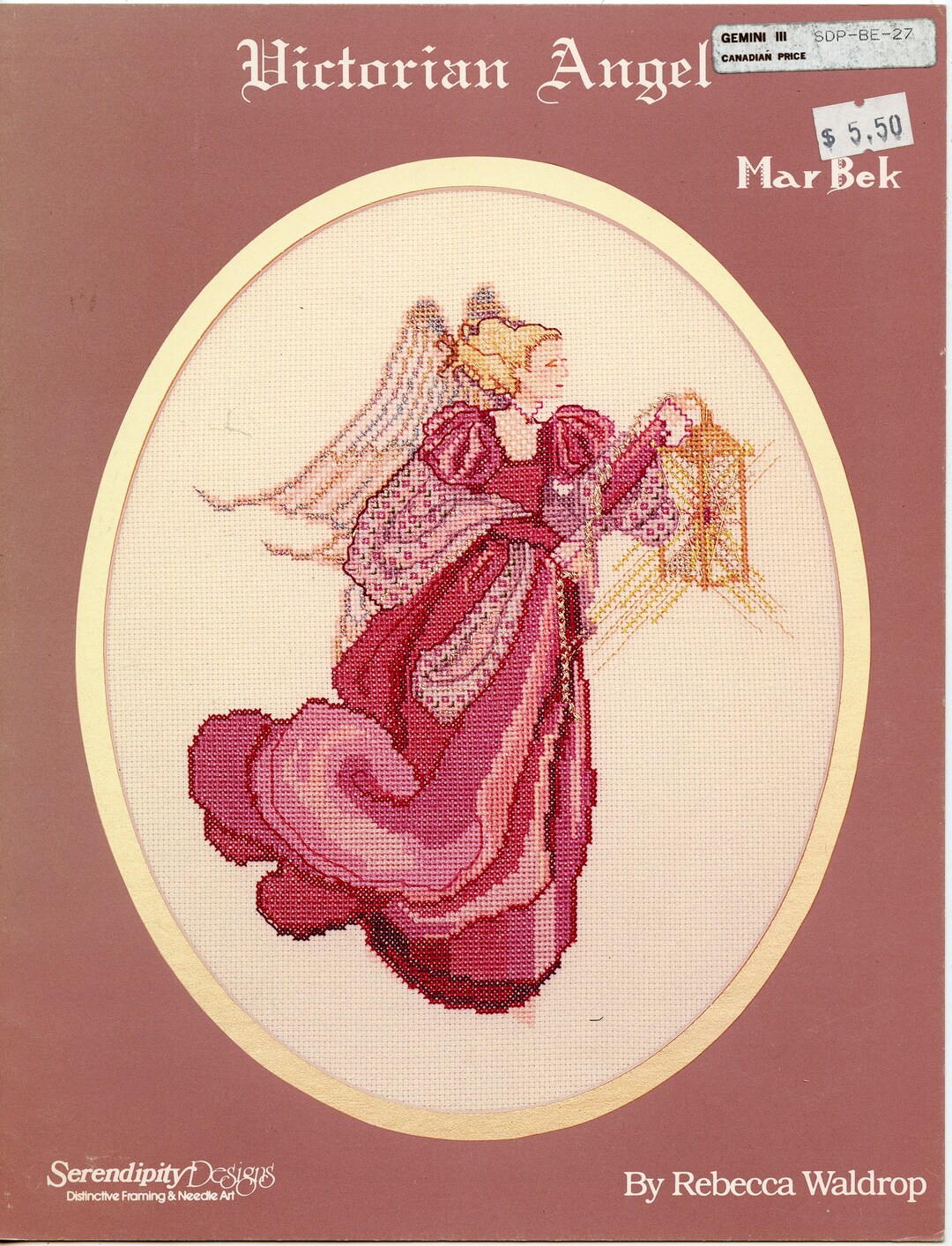 Victorian Angel Cross Stitch Pattern by Mar Bek Rebecca Etsy