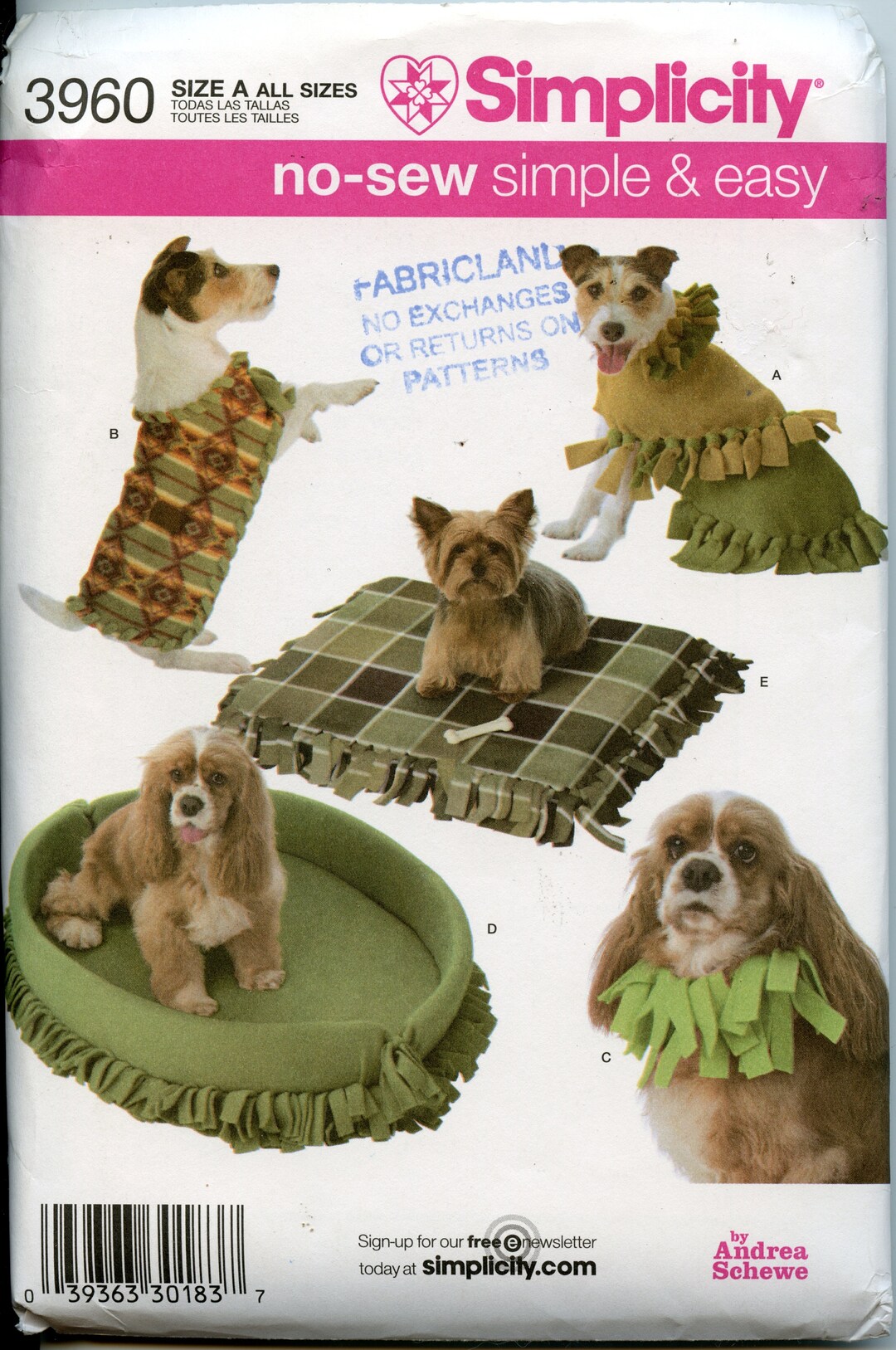EASY No Sew Dog Bed Sewing Pattern No Sew Dog Clothes Etsy