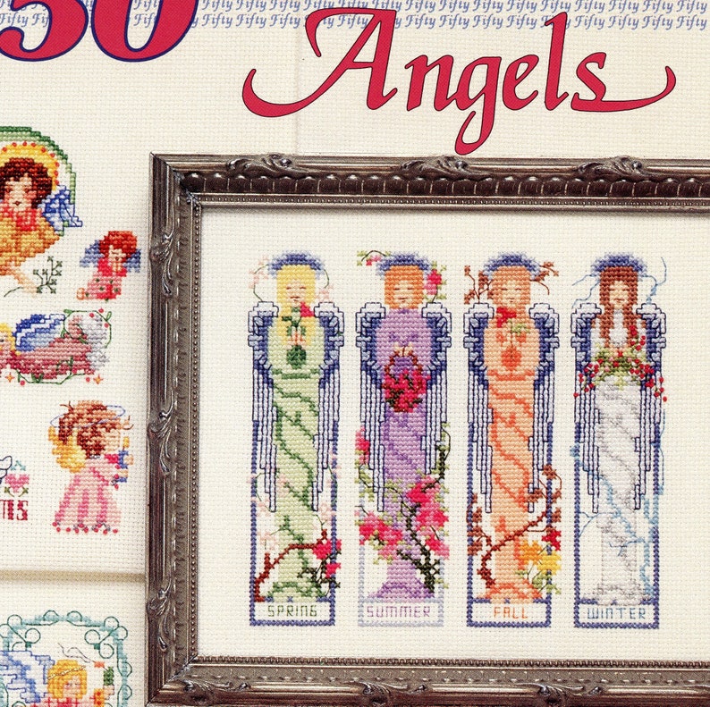 50 Angels Counted Cross stitch pattern by Sam Hawkins Home Etsy