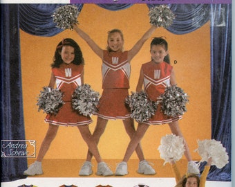 Girls Cheerleader Pattern Costume Sewing Pattern - Size 2 4 6 Simplicity 4040 UNCUT