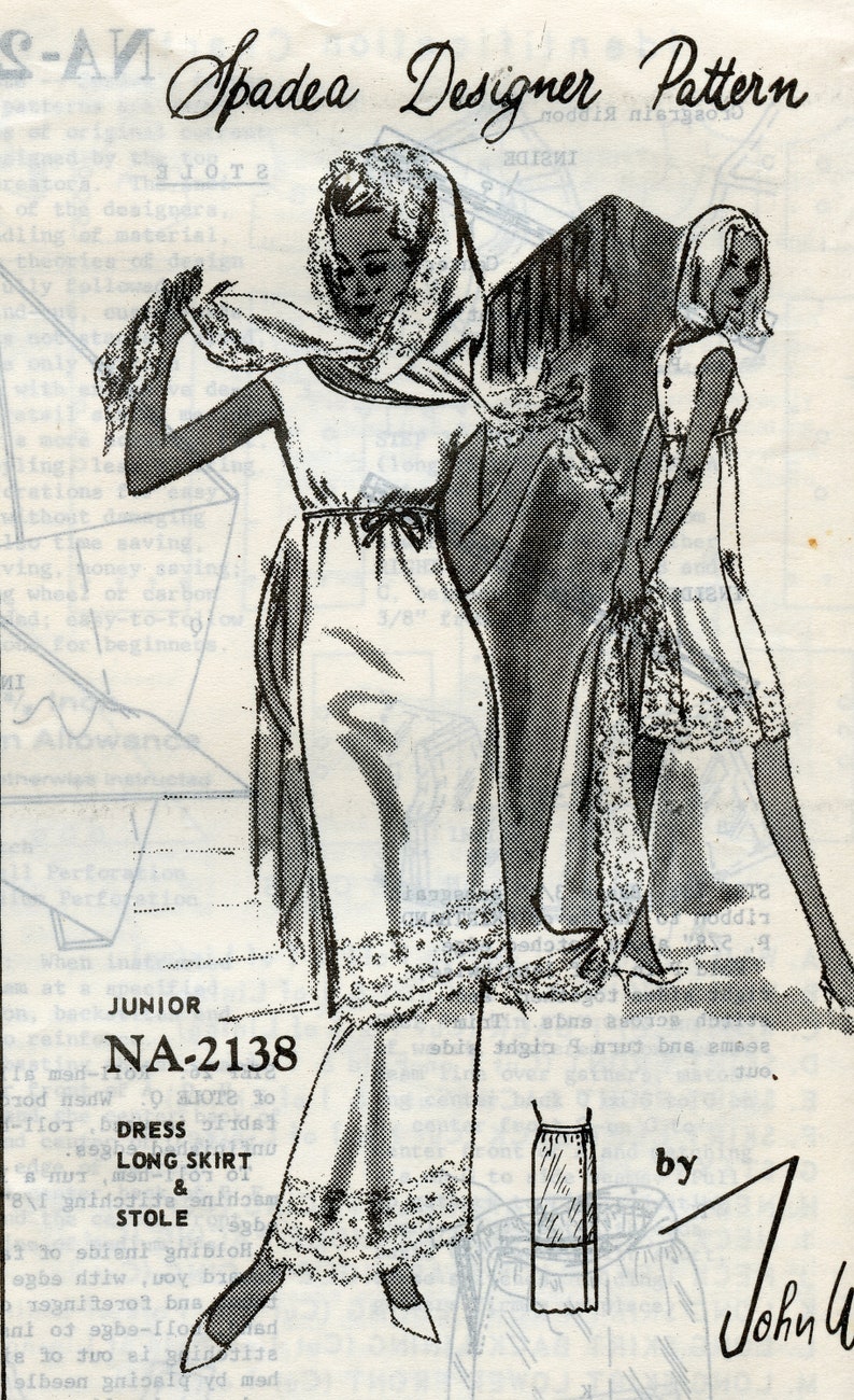 Size 13 Bust 36 Spadea NA-2138 Back buttoned dress John Weitz Dress Sewing Pattern