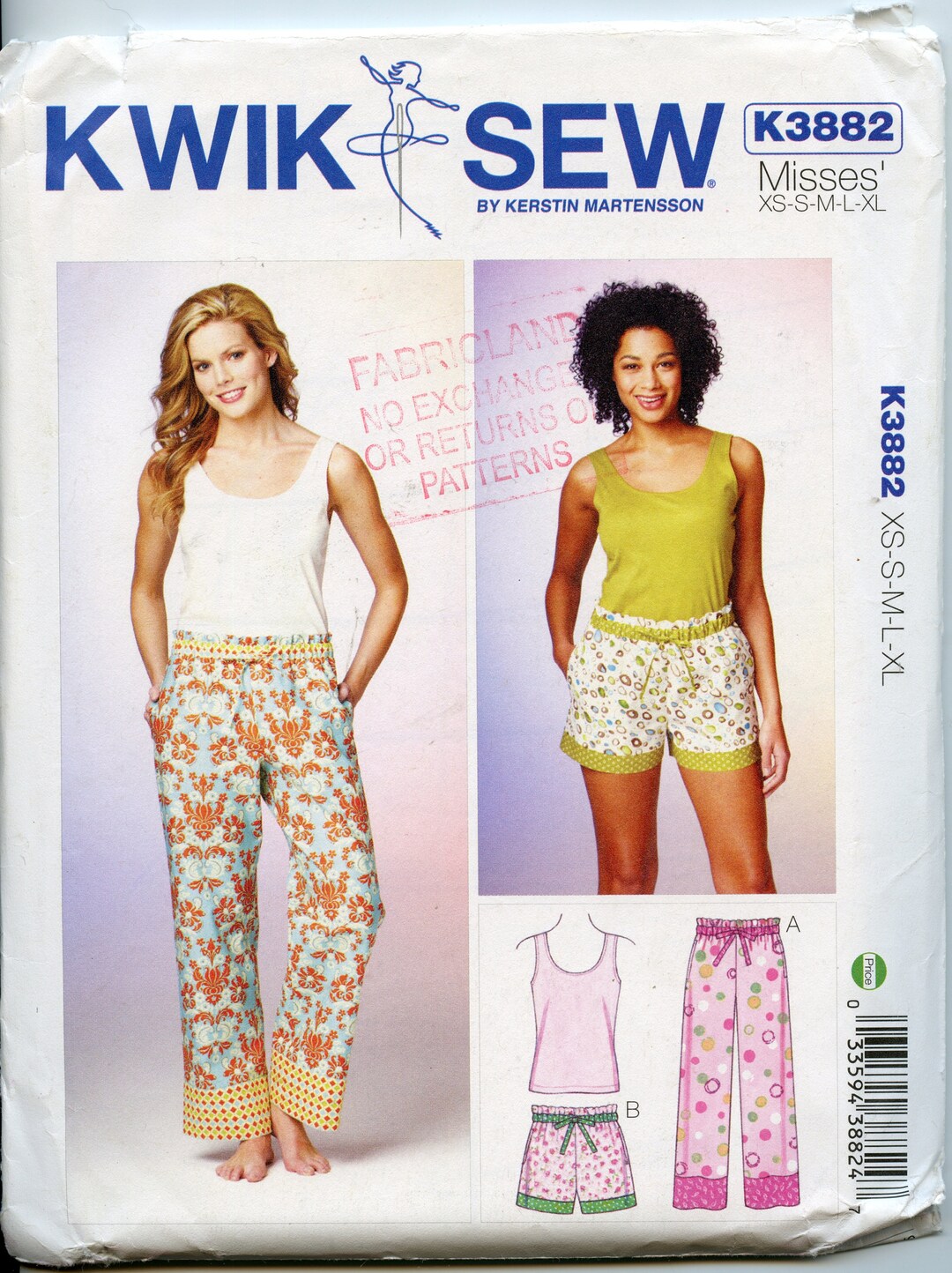 Misses Summer PJ Sewing Pattern Sleep Pants Shorts and Etsy