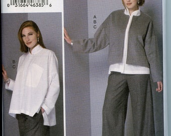 Kathryn Brenne Sewing Pattern -Loose Fit Jacket, Shirt, Pants Pattern - L XL XXL Size 16 to 26 Bust 38 40 44 48 Vogue 9162 UNCUT