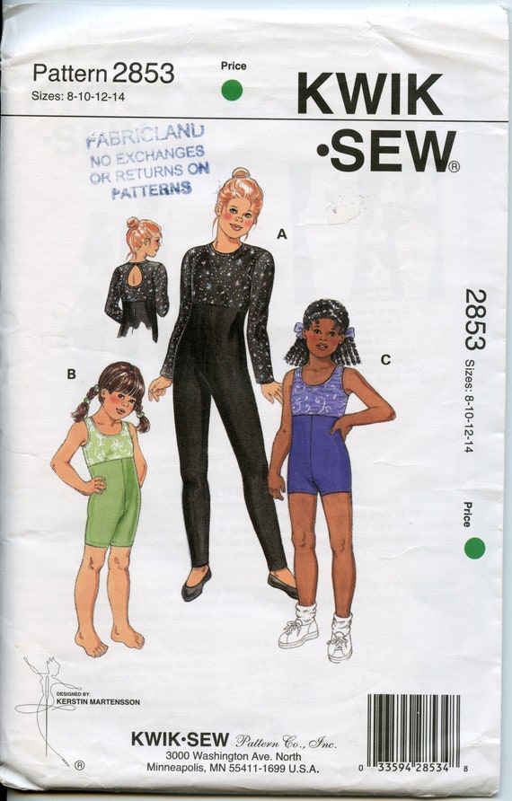 Girls Unitard Sewing Pattern Empire Waist Unitard Pattern Etsy México