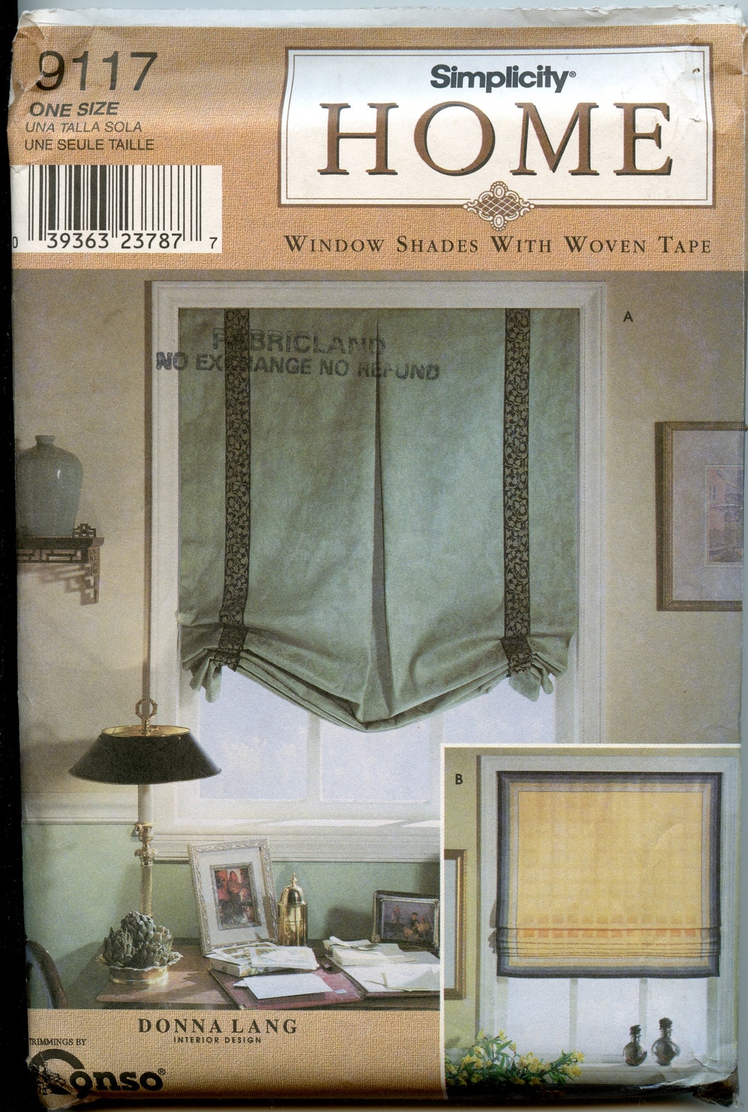 Roman Blind Sewing Pattern Windows Shades With Woven Tape Home