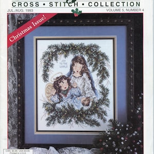 Stoney Creek Cross Stitch Collection Magazine - Juillet août 1993 Magazine complet - Numéro de Noël, Cartes de Noël