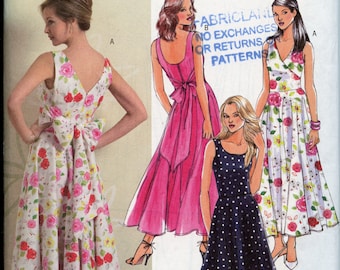 Formal Cocktail Garden Party Dress Sewing Pattern - Ankle length Party Dress Pattern - Size 6 8 10 12  Bust 30 1/2 - 34 Butterick 4795 UNCUT