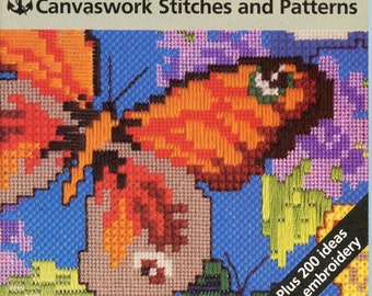 Canvaswork Stitches and Patterns Book - Piccolo libro di ancoraggio guida portatile