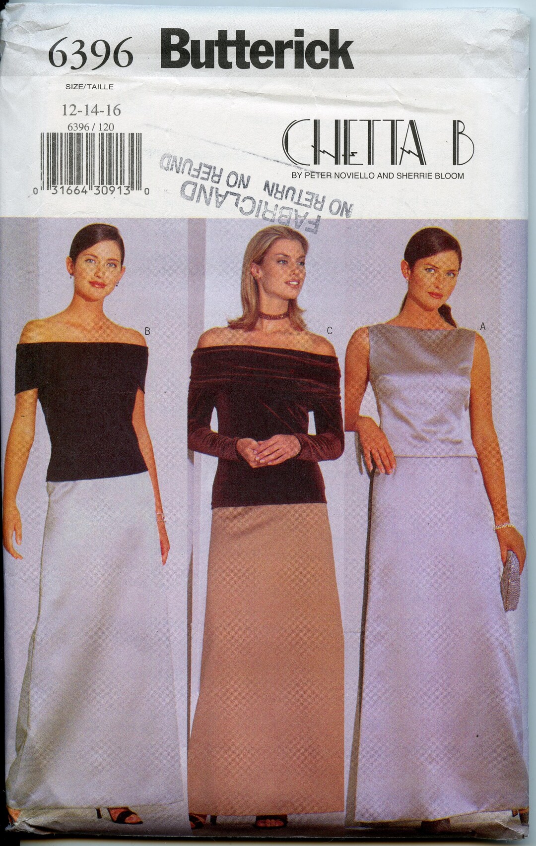 Easy Chetta B off Shoulder Formal Two Piece Dress Sewing Pattern - Size ...