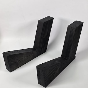 Handcrafted Angled Wooden Speaker/Amplifier Stand v2 for medium Amp/Speaker Ebony Color Finished