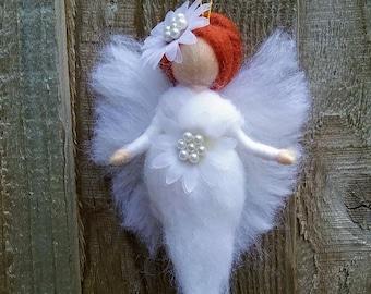 Wool Fairy - Waldorf Inspired - Hanging - Christmas Decoration