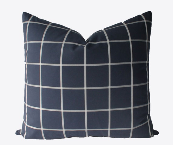 Decorative Designer Nautica Navy Blue Plaid Pillow Cover Etsy Interesting Nautica Pillow Covers Decorative Designer Nautica Navy Blue Plaid Pillow Cover Etsy Interesting Nautica Pillow Covers