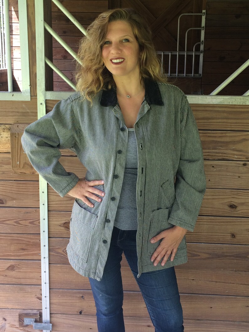 calvin klein striped jacket