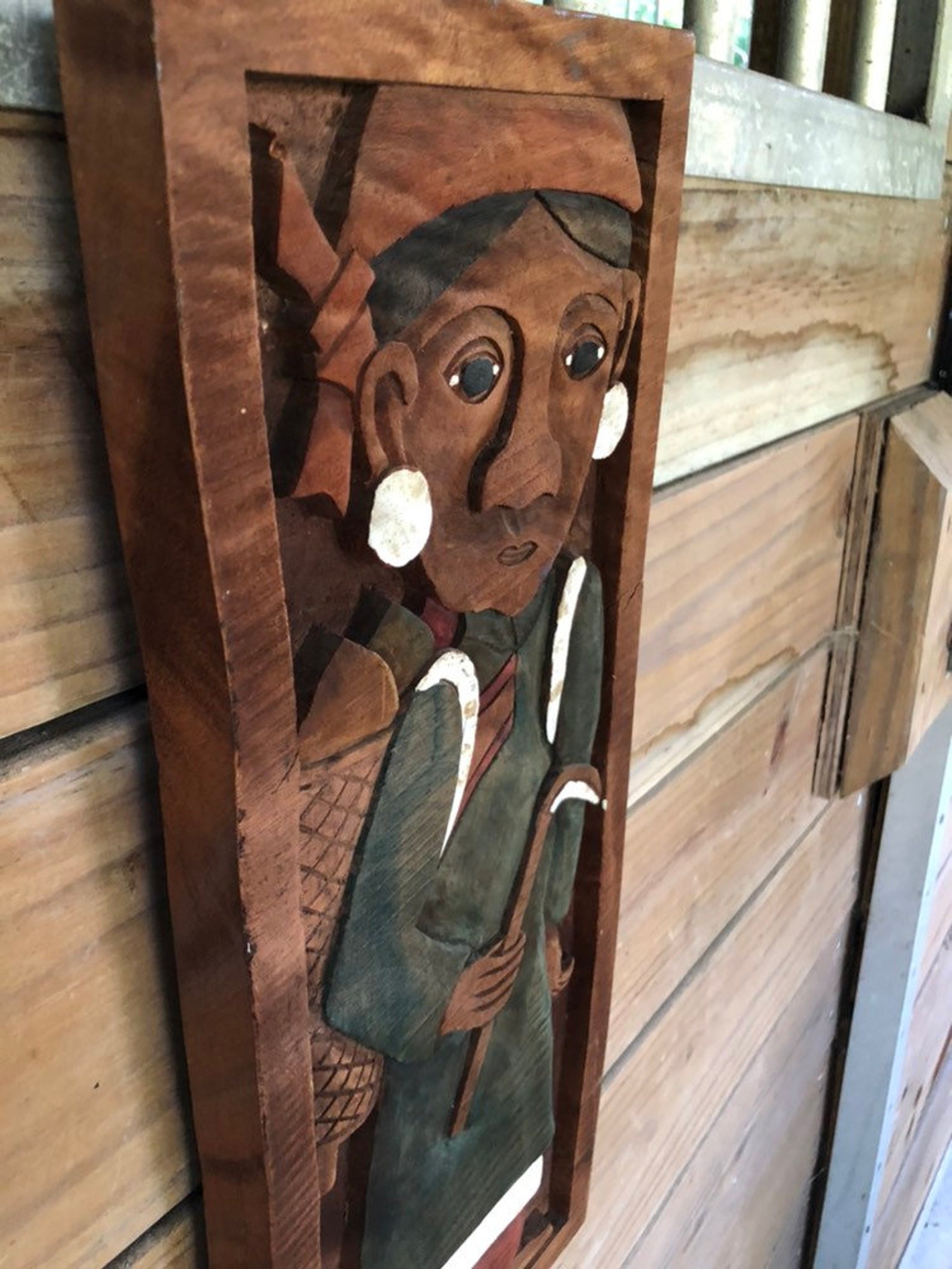 African wood carving wall hanging Tribal art Etsy