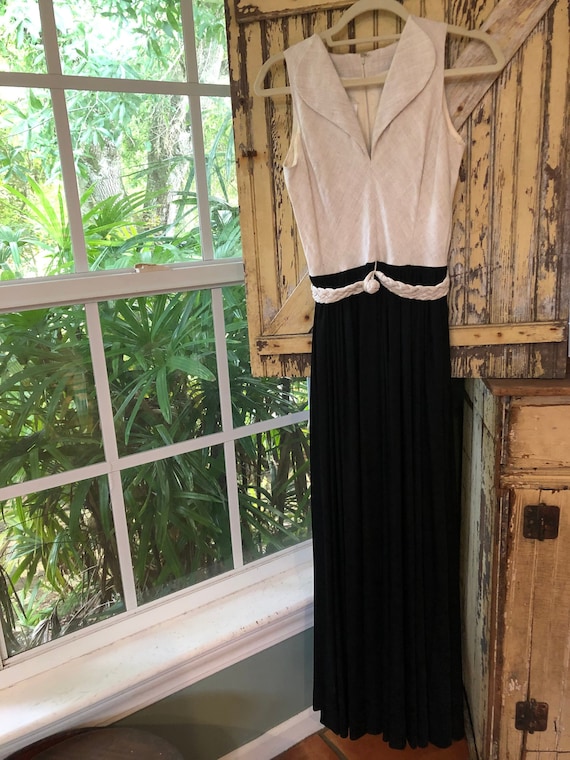 Stunning Donald Brooks 60’s maxi dress