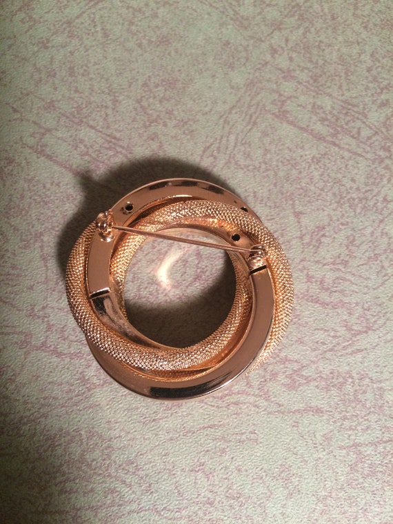 two tone circle pin, circle brooch - image 6