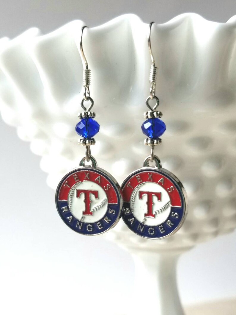 Texas Rangers Earrings Etsy