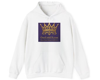 Gold Crown Logo Hoodie | OneLinkUS.com Graphic Sweatshirt